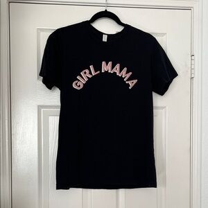 Girl Mama Black Tshirt